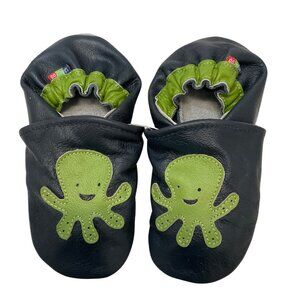 Carozoo Soft Sole Leather Baby Shoes 5-6 Years Octopus